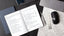 open planner on a desk