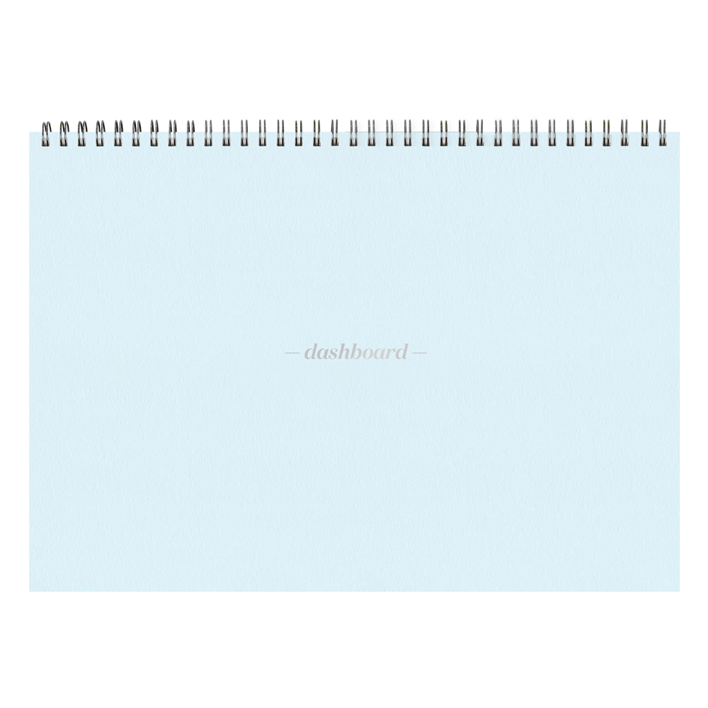 Dashboard Spiral Deskpad bleu