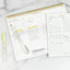 Zebra Double Ended Mildliner Markers on a dashboard deskpad
