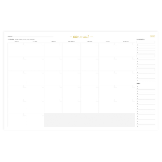 Monthly Calendar Deskpad