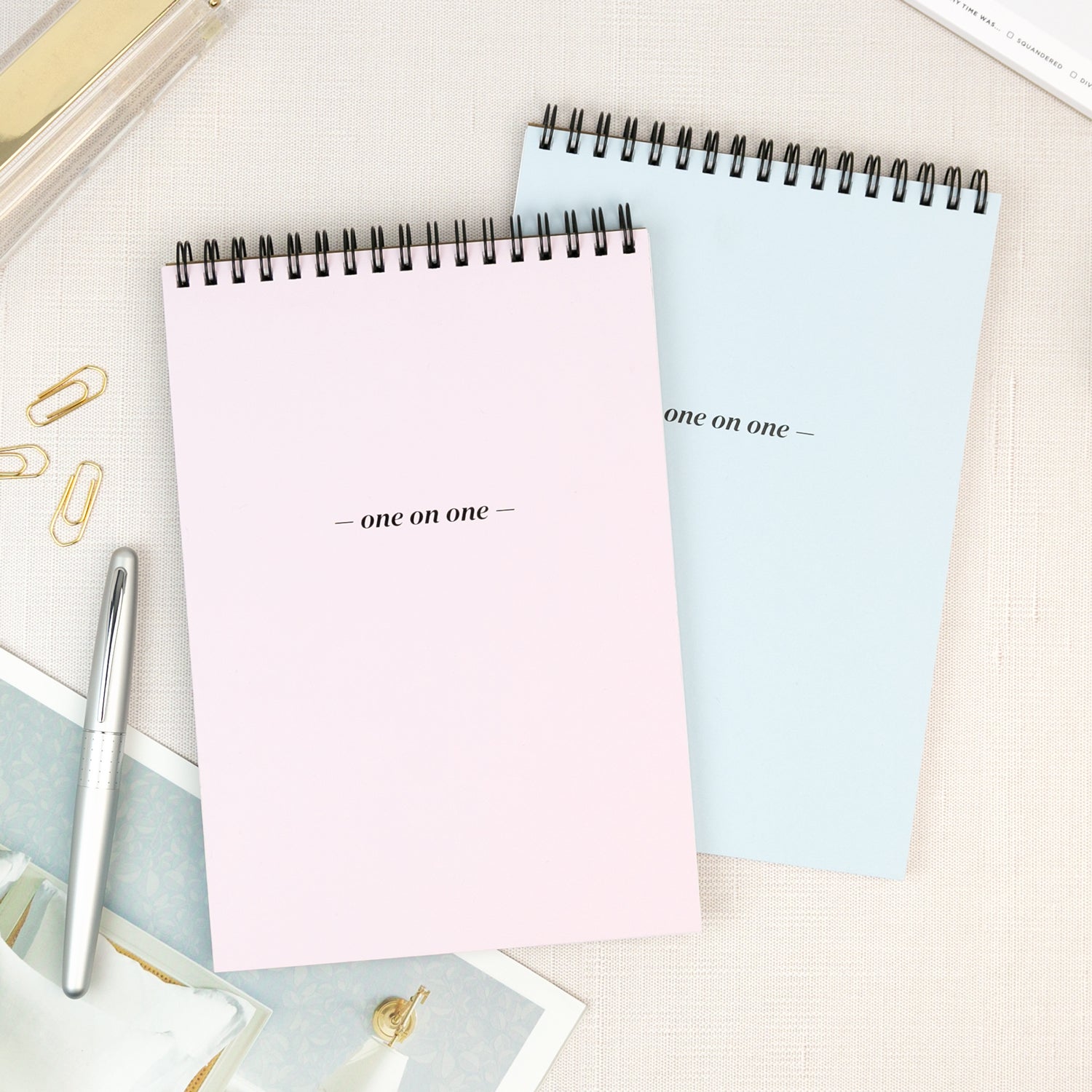 One On One Spiral Notepad - French Pastels
