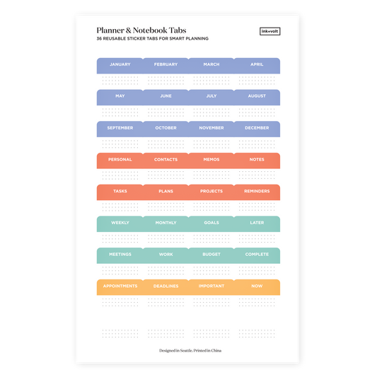Planner & Notebook Tabs bright