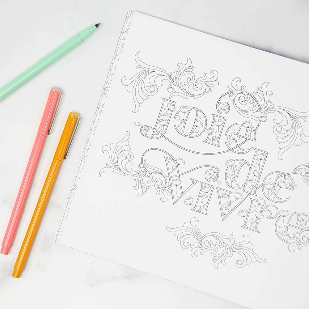Ink+Volt Inspirational Coloring Book gif