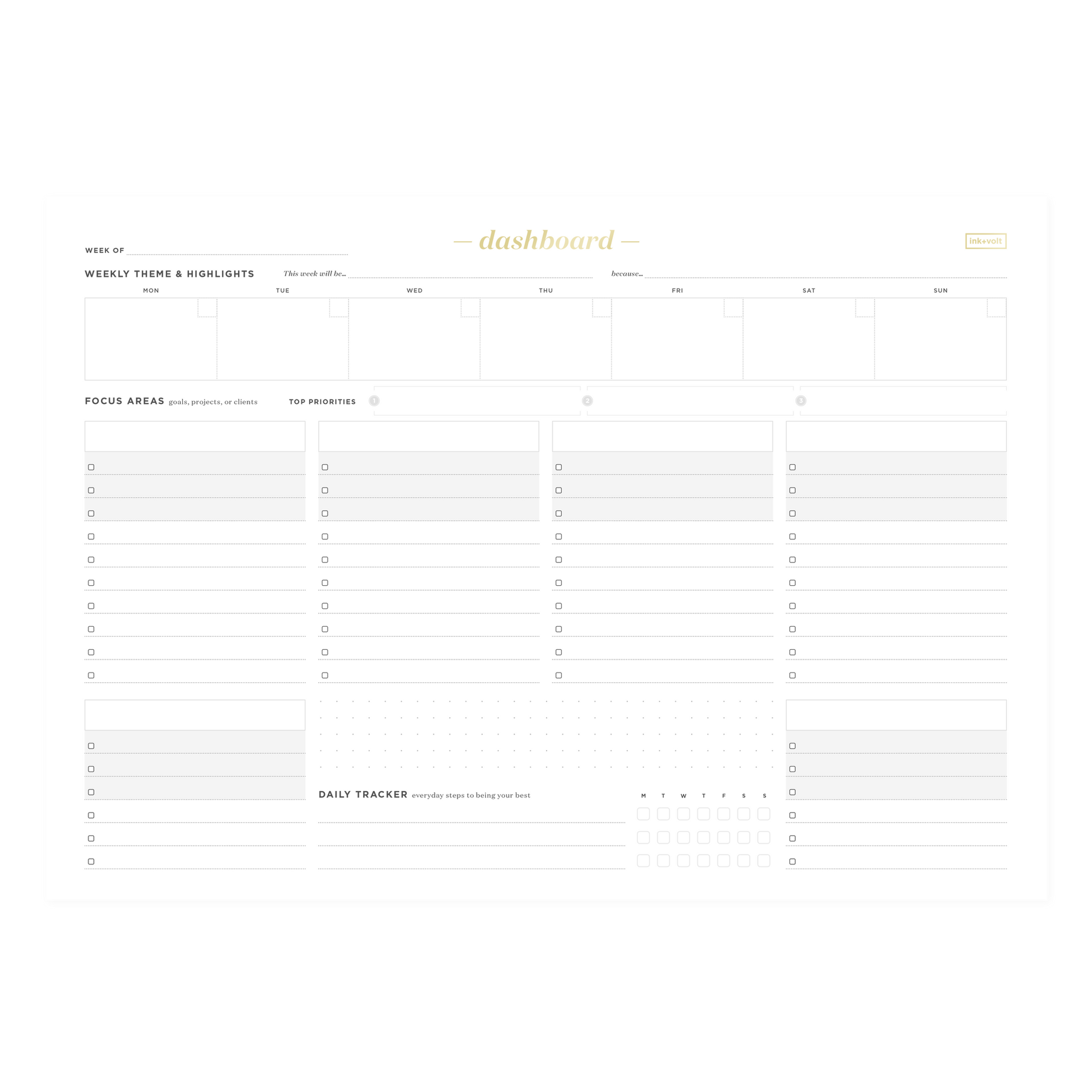 Dashboard Deskpad