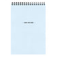 One On One Spiral Notepad - French Pastels bleue
