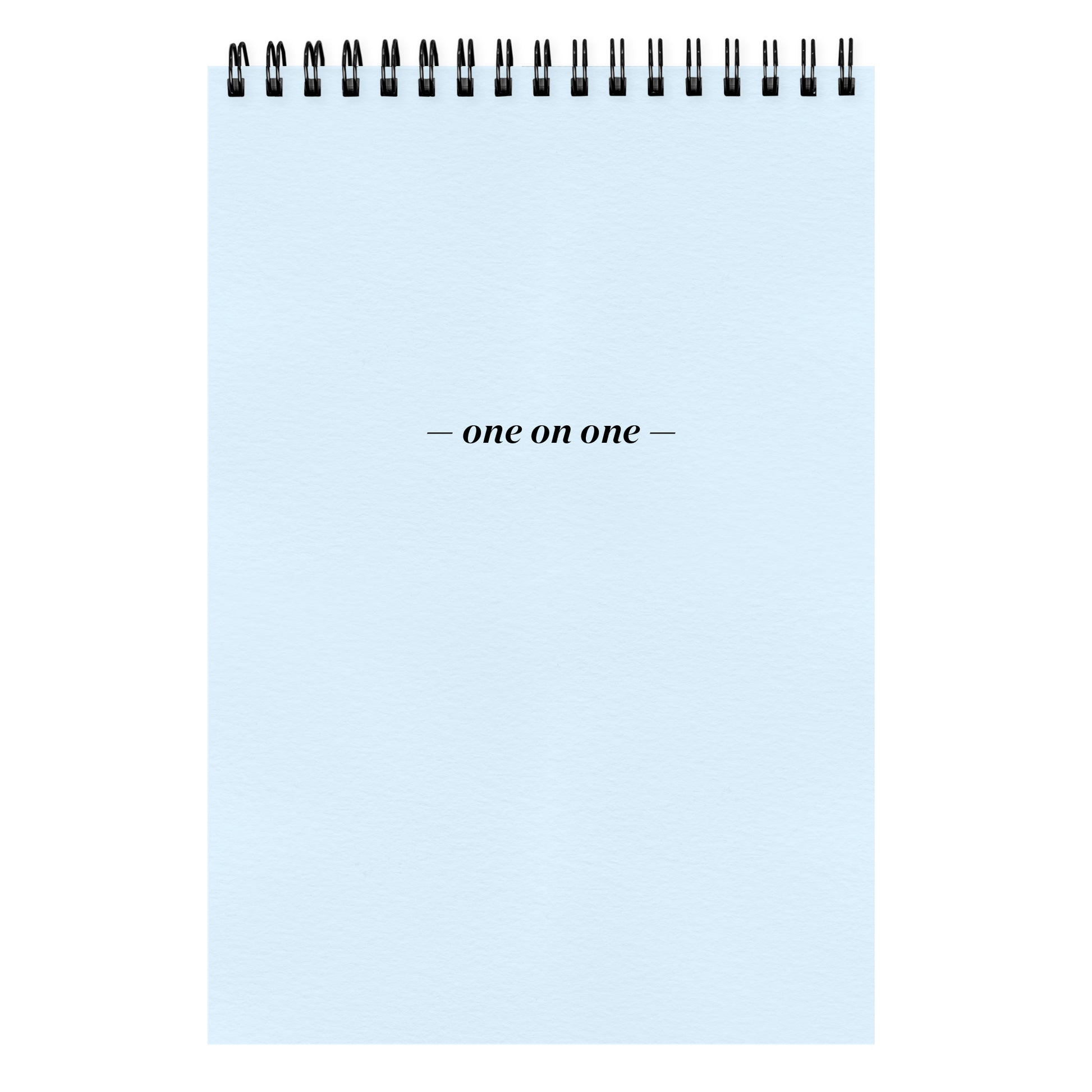 One On One Spiral Notepad - French Pastels bleue